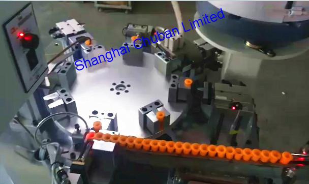 White Plastic Part Inserting Machine